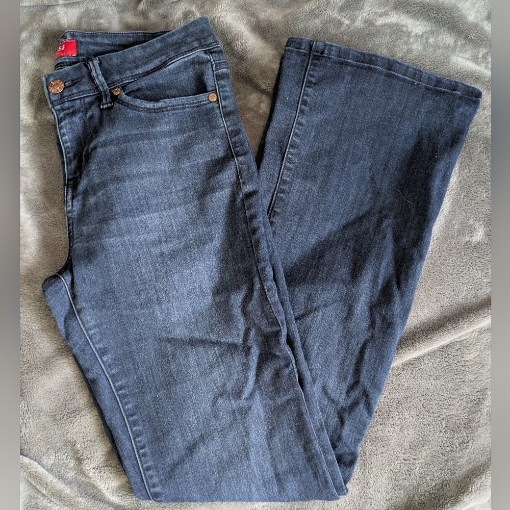 Guess Flare Blue Jeans with Wide Leg Design